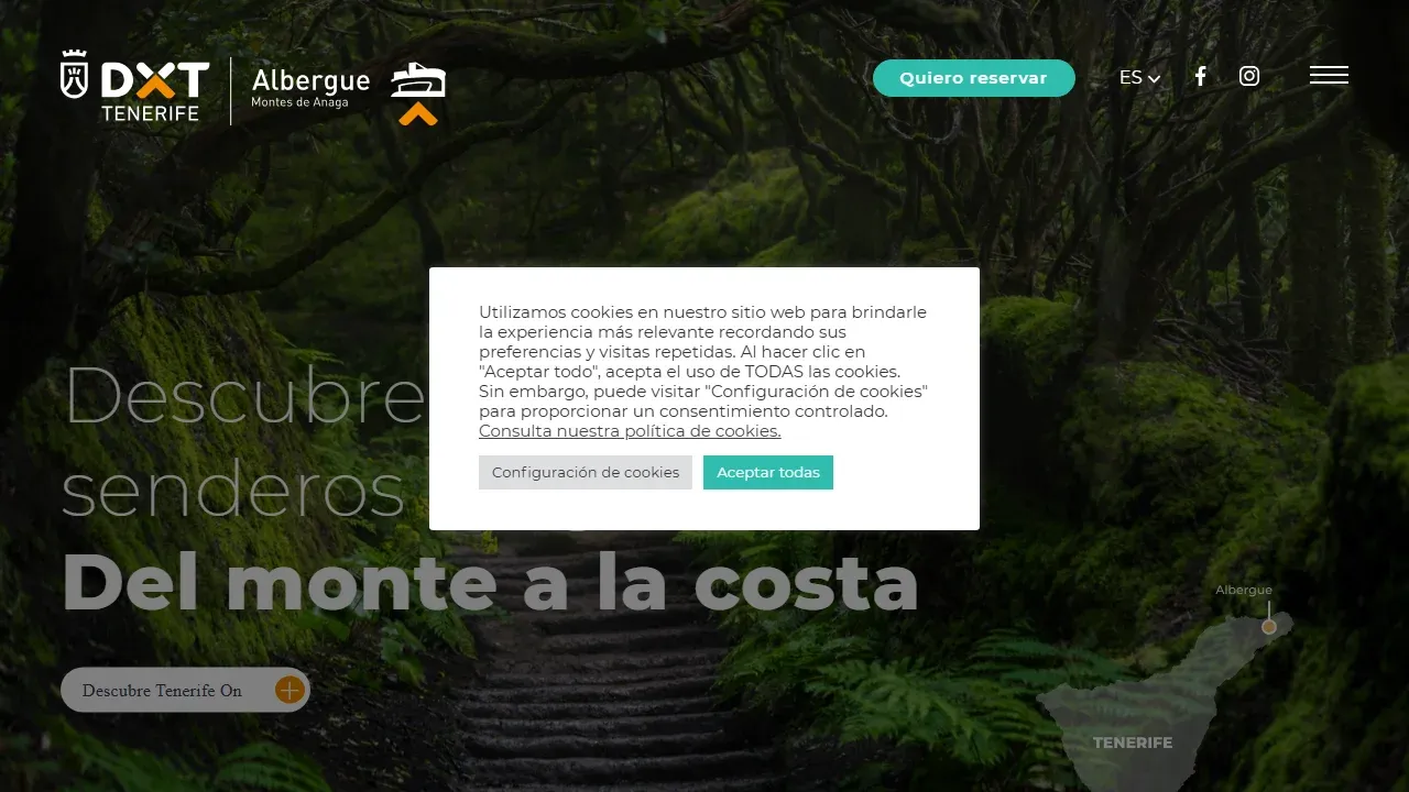 Proyecto Albergue de Anaga - IDECO Cabildo de Tenerife - SEO Turismo Rural - Caso de éxito IDECO - Cabildo de Tenerife